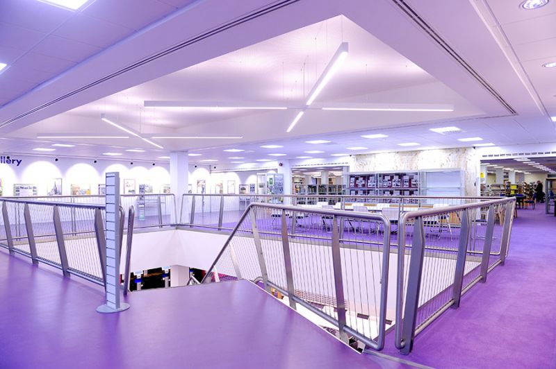 Solihull Library: Completion of Staircase & Balustrade.: Swipe To View More Images