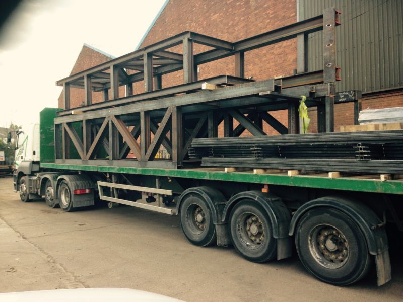Holme Pierrepont County Park Fabrication of Bridge.: Swipe To View More Images