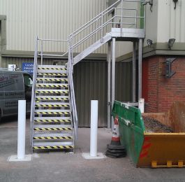 Fabrication & installation of Fire Escape at Exeter: Click Here To View Larger Image