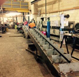 Solihull Library: Fabrication of staircase at our works.: Click Here To View Larger Image