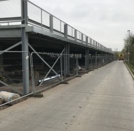 Car Park Measham: Fabrication and installation of perimeter barriers.: Click Here To View Larger Image